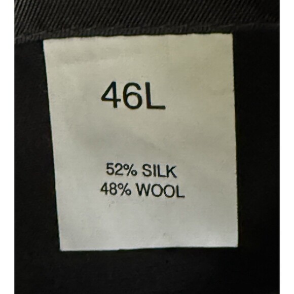 Jos A Bank Men Silk Wool Gray Plaid Blazer Classic Preppy Academic Old Money 46L - Picture 7 of 11